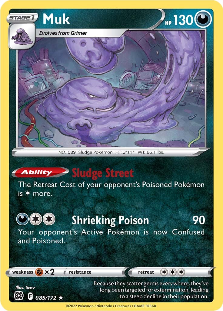 Muk (085/172) [Sword & Shield: Brilliant Stars] | Gear Gaming Bentonville