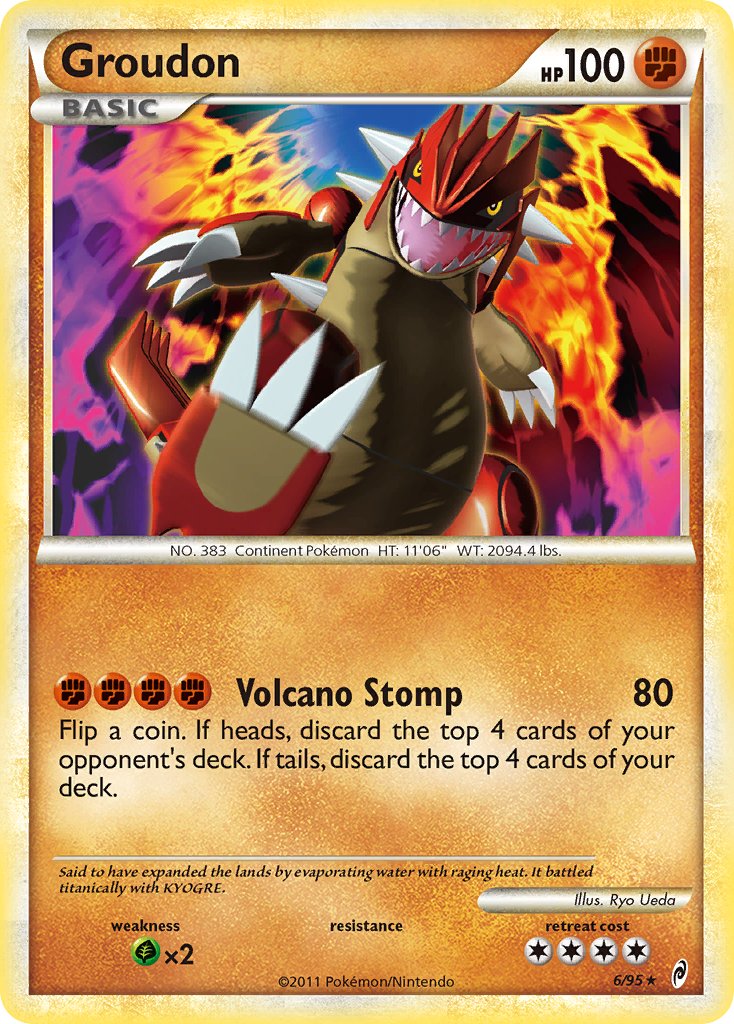 Groudon (6/95) (Theme Deck Exclusive) [HeartGold & SoulSilver: Call of Legends] | Gear Gaming Bentonville