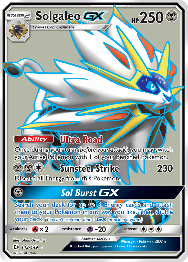 Solgaleo GX (143/149) [Sun & Moon: Base Set] | Gear Gaming Bentonville