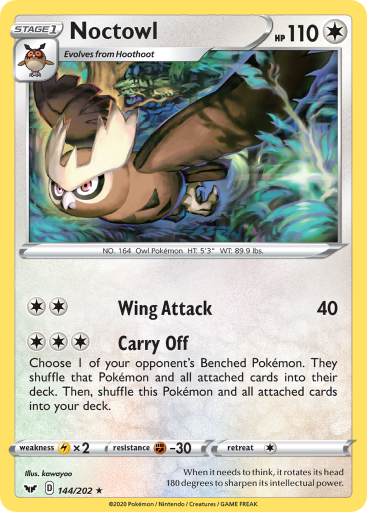 Noctowl (144/202) [Sword & Shield: Base Set] | Gear Gaming Bentonville