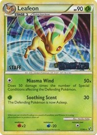 Leafeon (17/90) (Prerelease Promo) [Staff] [Nintendo: Black Star Promos] | Gear Gaming Bentonville