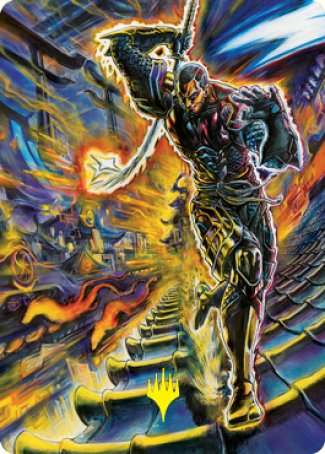 Kaito Shizuki 2 Art Card (Gold-Stamped Signature) [Kamigawa: Neon Dynasty Art Series] | Gear Gaming Bentonville