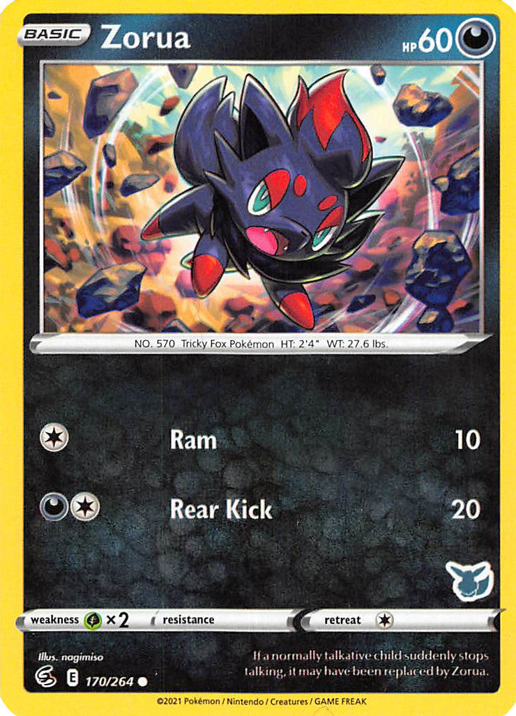 Zorua (170/264) (Eevee Deck) [Battle Academy 2022] | Gear Gaming Bentonville