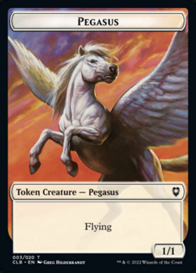 Pegasus Token [Commander Legends: Battle for Baldur's Gate Tokens] | Gear Gaming Bentonville