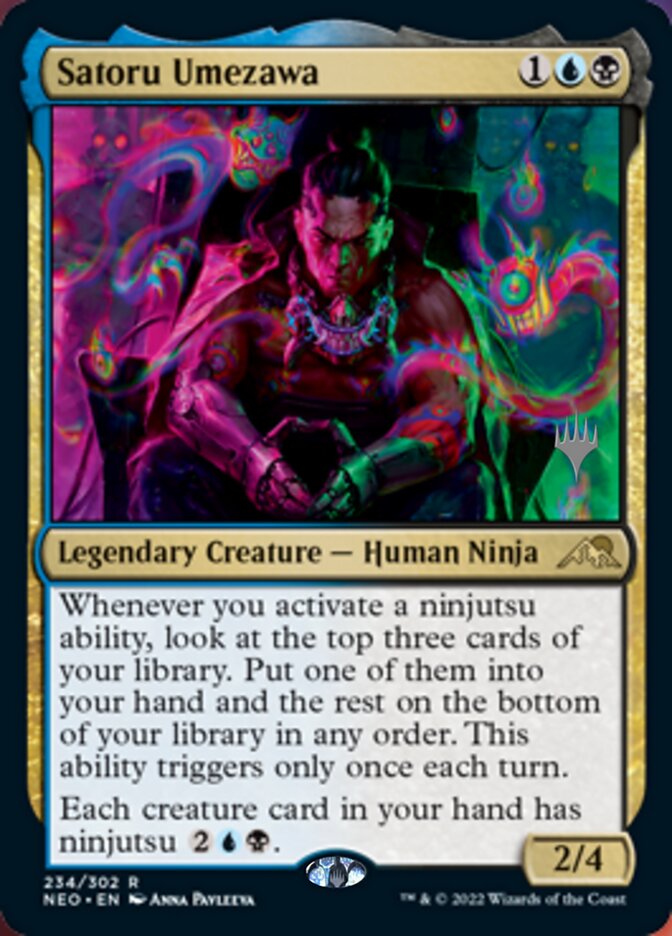 Satoru Umezawa (Promo Pack) [Kamigawa: Neon Dynasty Promos] | Gear Gaming Bentonville