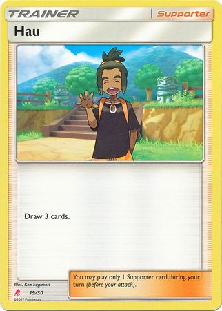 Hau (19/30) [Sun & Moon: Trainer Kit - Lycanroc] | Gear Gaming Bentonville