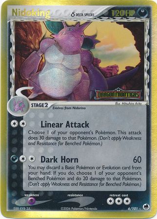 Nidoking (6/101) (Delta Species) (Stamped) [EX: Dragon Frontiers] | Gear Gaming Bentonville