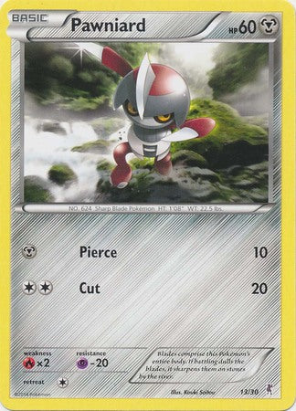 Pawniard (13/30) [XY: Trainer Kit 1 - Bisharp] | Gear Gaming Bentonville