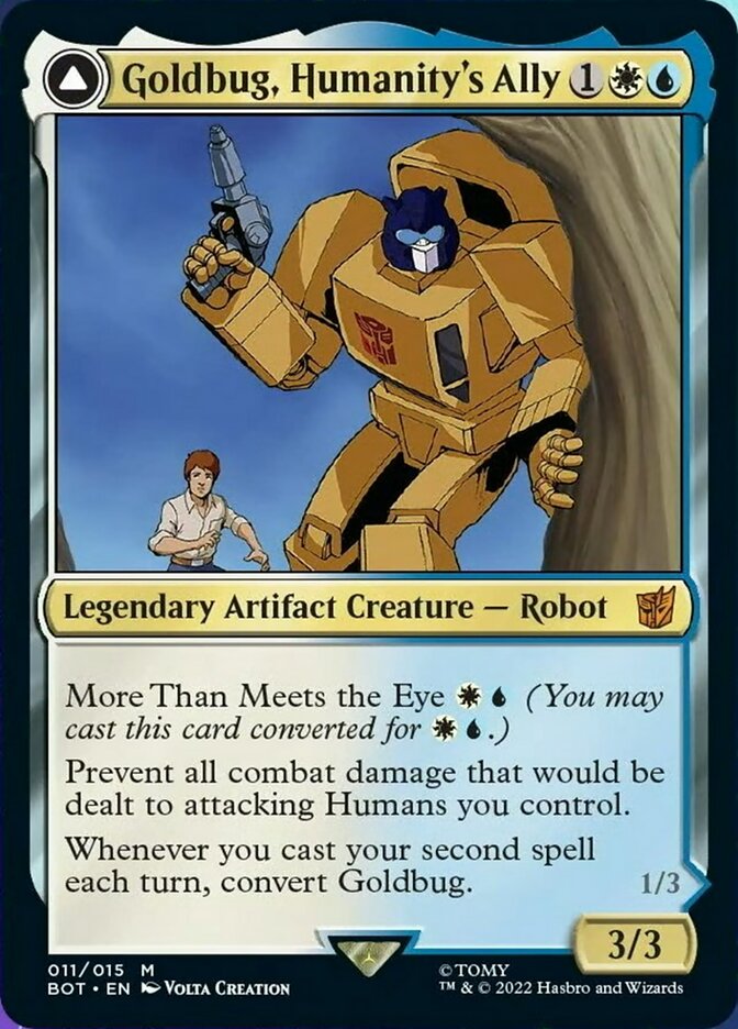 Goldbug, Humanity's Ally // Goldbug, Scrappy Scout [Universes Beyond: Transformers] | Gear Gaming Bentonville