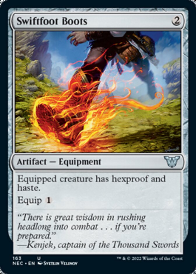 Swiftfoot Boots [Kamigawa: Neon Dynasty Commander] | Gear Gaming Bentonville