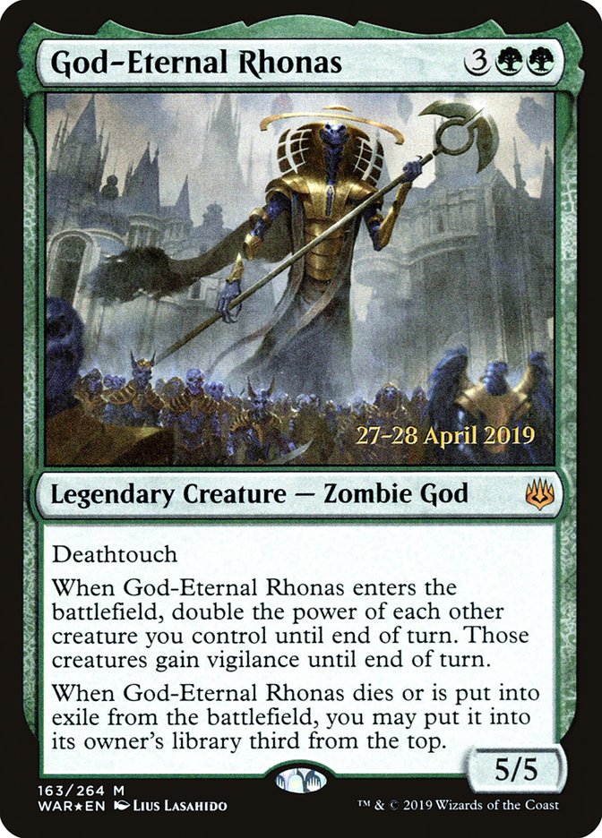 God-Eternal Rhonas  [War of the Spark Prerelease Promos] | Gear Gaming Bentonville