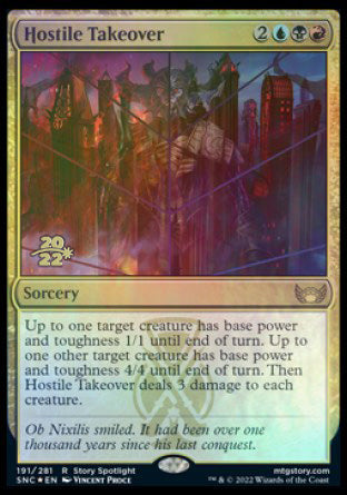 Hostile Takeover [Streets of New Capenna Prerelease Promos] | Gear Gaming Bentonville