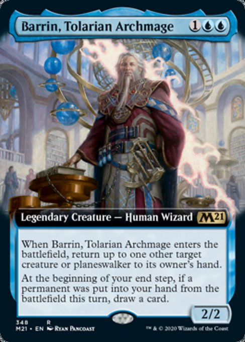 Barrin, Tolarian Archmage (Extended Art) [Core Set 2021] | Gear Gaming Bentonville