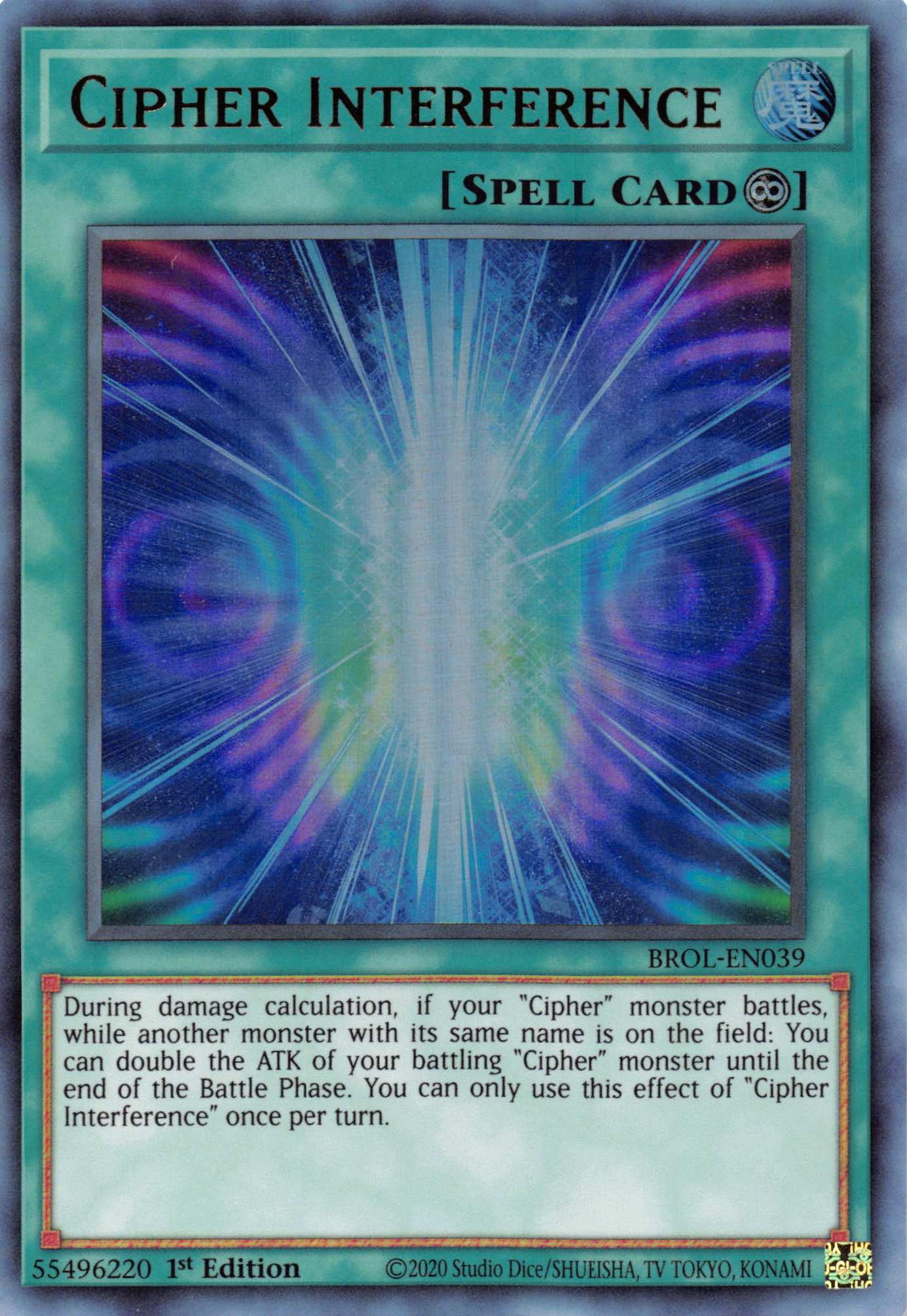 Cipher Interference [BROL-EN039] Ultra Rare | Gear Gaming Bentonville