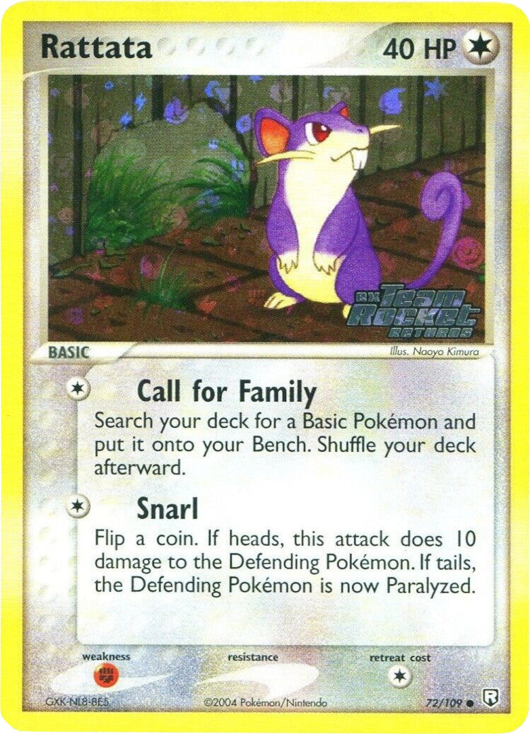 Rattata (72/109) (Stamped) [EX: Team Rocket Returns] | Gear Gaming Bentonville