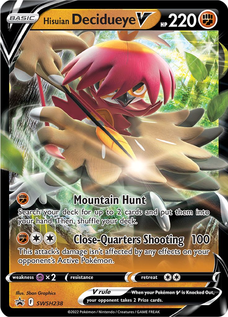 Hisuian Decidueye V (SWSH238) [Sword & Shield: Black Star Promos] | Gear Gaming Bentonville