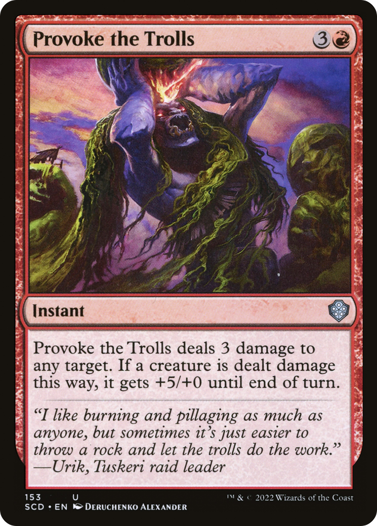 Provoke the Trolls [Starter Commander Decks] | Gear Gaming Bentonville