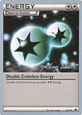 Double Colorless Energy (92/99) (CMT - Zachary Bokhari) [World Championships 2012] | Gear Gaming Bentonville