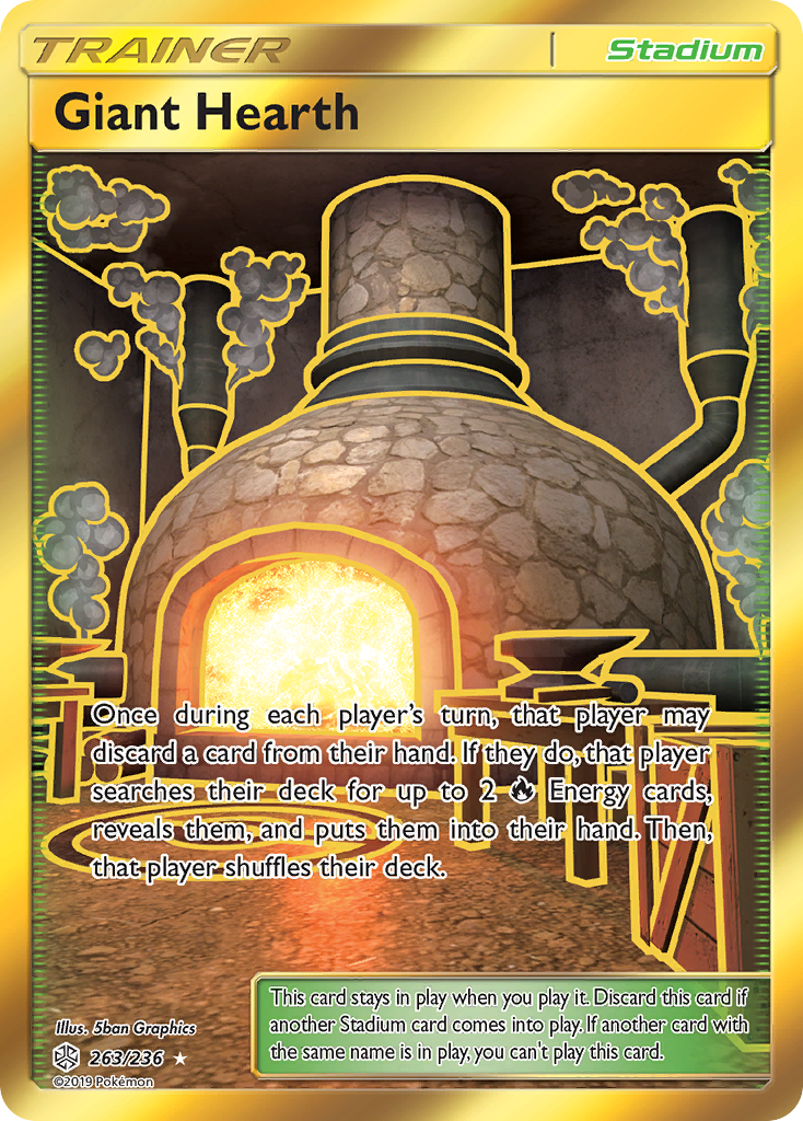 Giant Hearth (263/236) [Sun & Moon: Cosmic Eclipse] | Gear Gaming Bentonville