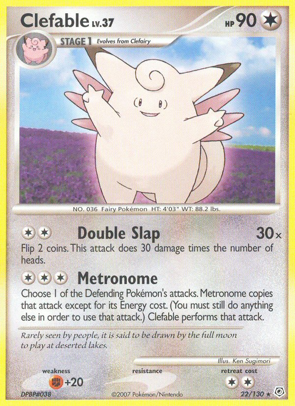 Clefable (22/130) [Diamond & Pearl: Base Set] | Gear Gaming Bentonville