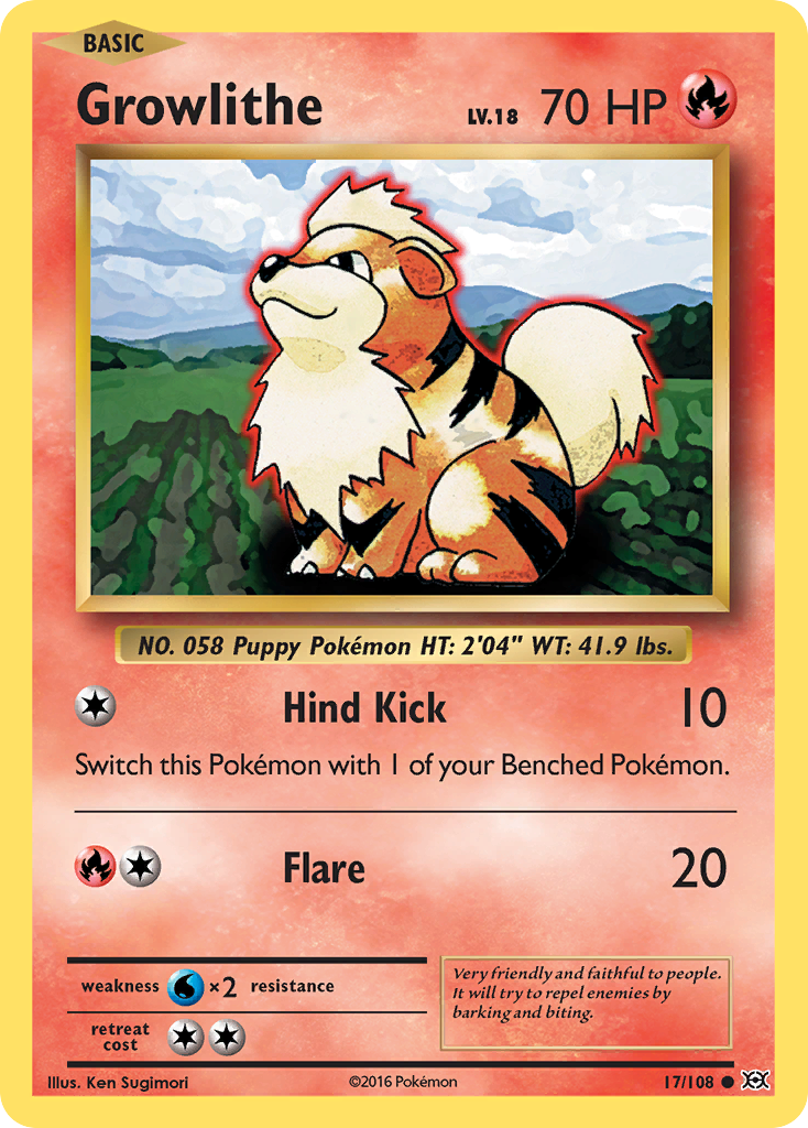 Growlithe (17/108) [XY: Evolutions] | Gear Gaming Bentonville