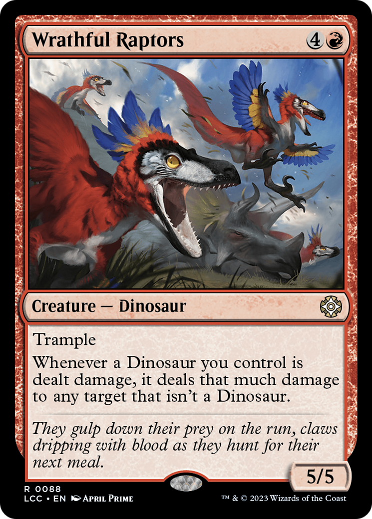 Wrathful Raptors [The Lost Caverns of Ixalan Commander] | Gear Gaming Bentonville