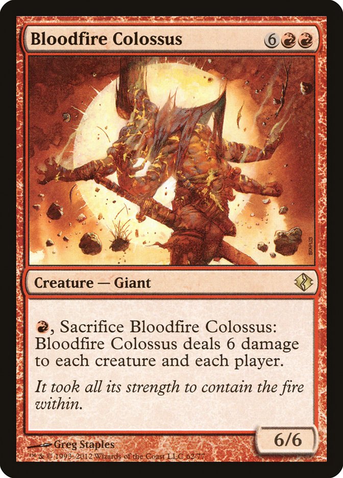 Bloodfire Colossus [Duel Decks: Venser vs. Koth] | Gear Gaming Bentonville