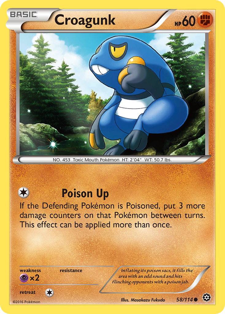 Croagunk (58/114) [XY: Steam Siege] | Gear Gaming Bentonville