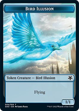 Bird Illusion // Elf Warrior Double-Sided Token [Game Night: Free-for-All Tokens] | Gear Gaming Bentonville