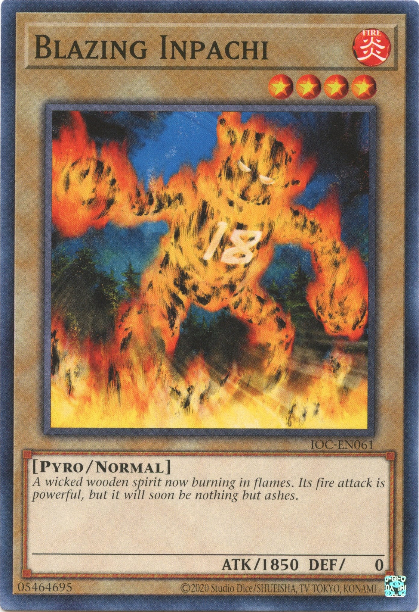 Blazing Inpachi (25th Anniversary) [IOC-EN061] Common | Gear Gaming Bentonville