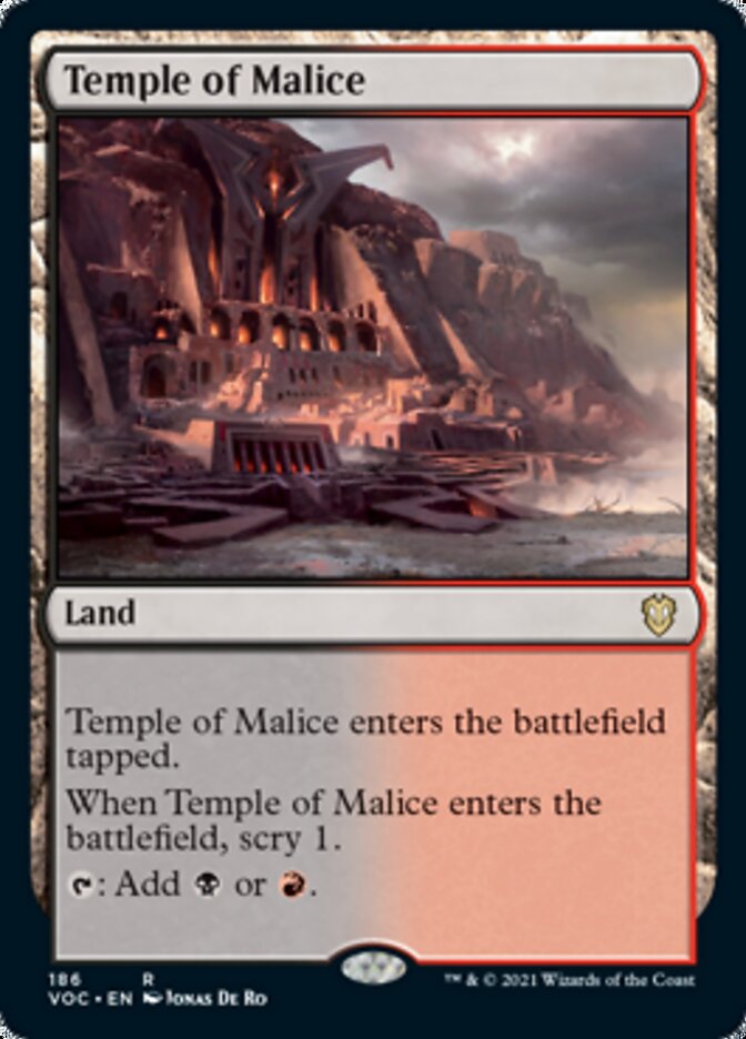 Temple of Malice [Innistrad: Crimson Vow Commander] | Gear Gaming Bentonville