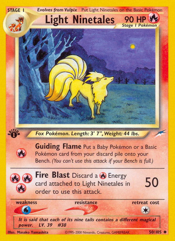 Light Ninetales (50/105) [Neo Destiny 1st Edition] | Gear Gaming Bentonville