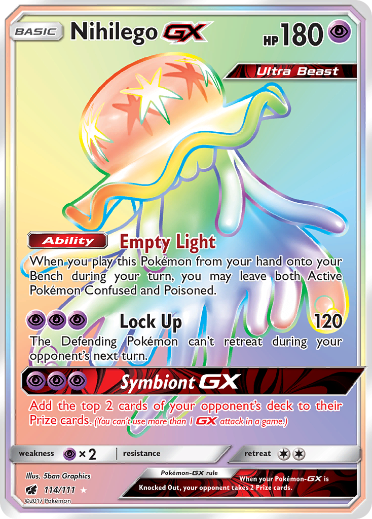 Nihilego GX (114/111) [Sun & Moon: Crimson Invasion] | Gear Gaming Bentonville