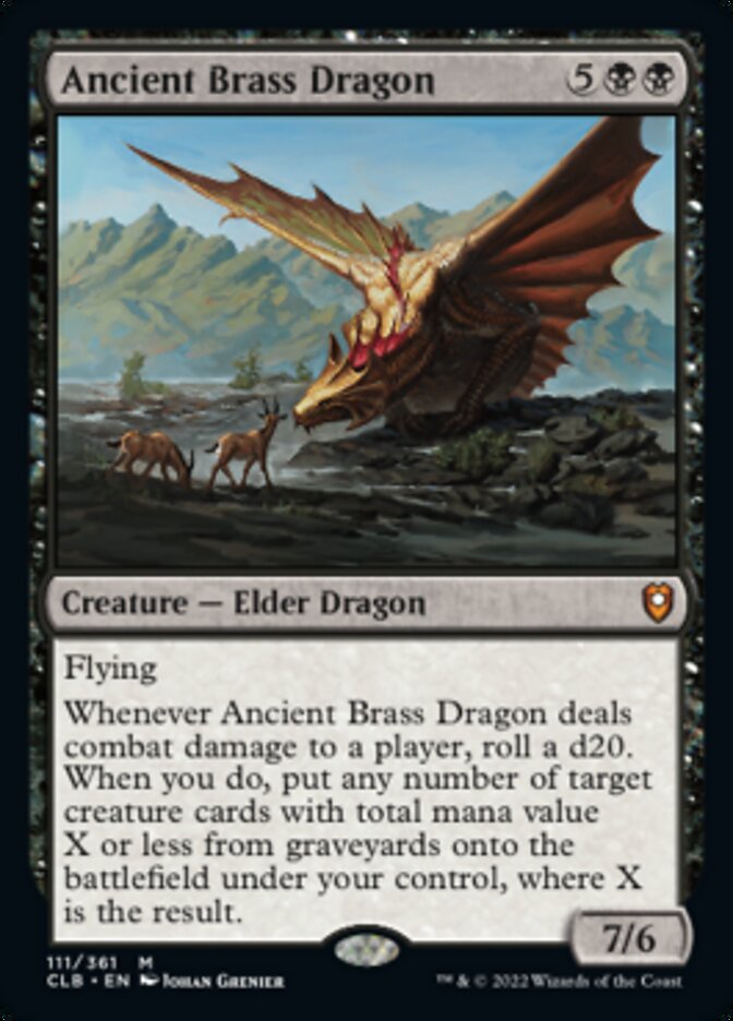 Ancient Brass Dragon [Commander Legends: Battle for Baldur's Gate] | Gear Gaming Bentonville