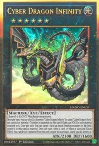 Cyber Dragon Infinity (Alternate Art) [MAGO-EN033] Gold Rare | Gear Gaming Bentonville