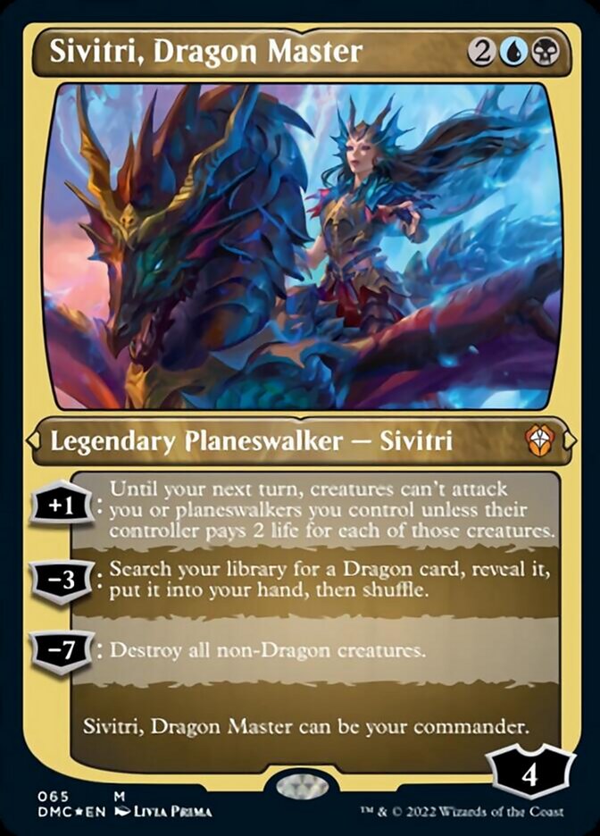 Sivitri, Dragon Master (Foil Etched) [Dominaria United Commander] | Gear Gaming Bentonville