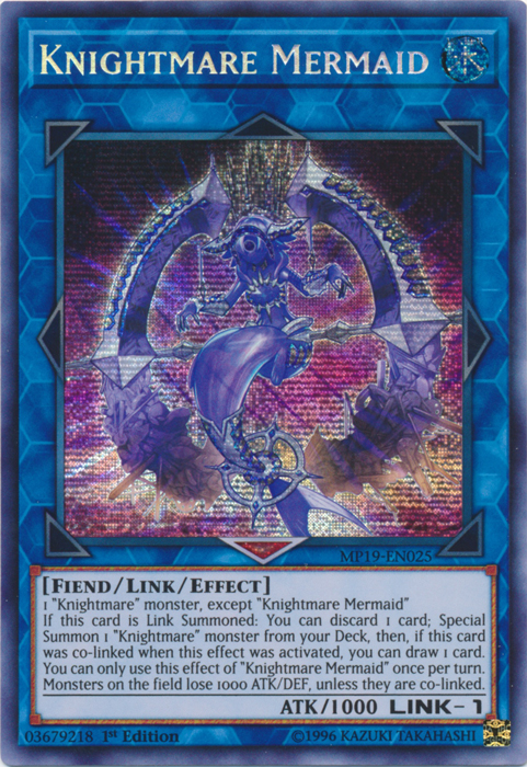 Knightmare Mermaid [MP19-EN025] Prismatic Secret Rare | Gear Gaming Bentonville