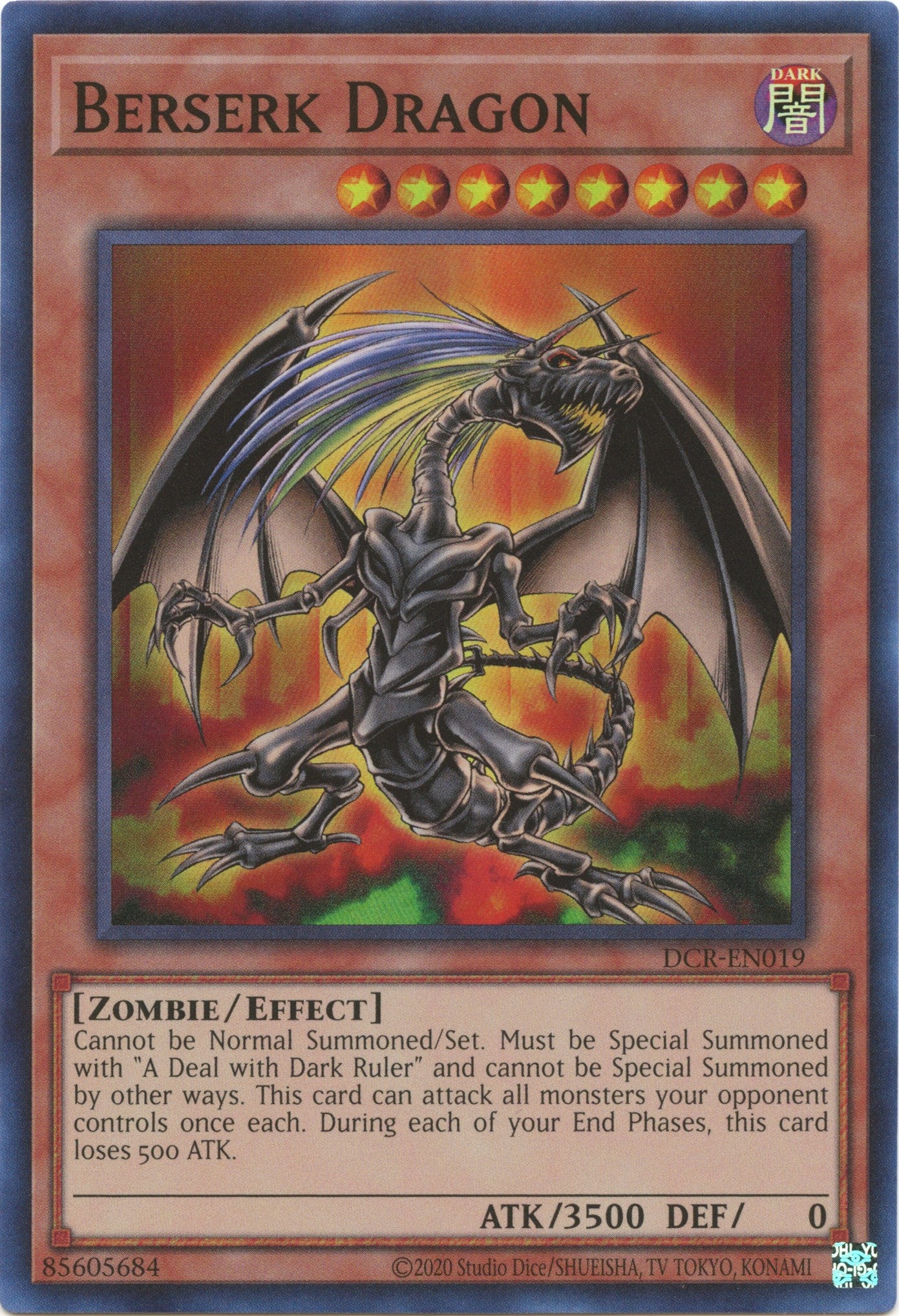 Berserk Dragon (25th Anniversary) [DCR-EN019] Super Rare | Gear Gaming Bentonville