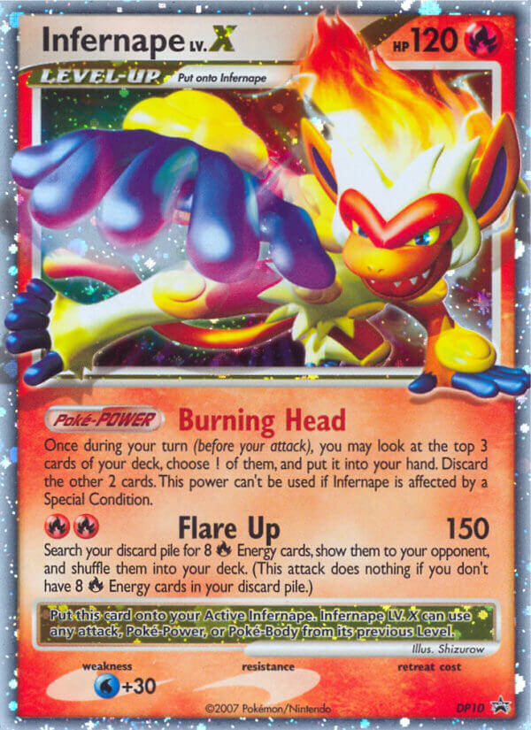 Infernape LV.X (DP10) [Diamond & Pearl: Black Star Promos] | Gear Gaming Bentonville