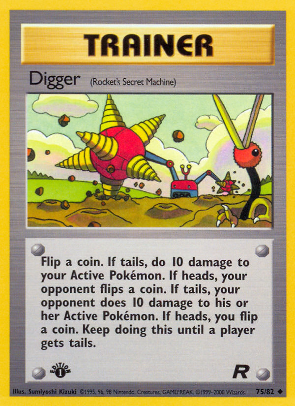 Digger (75/82) [Team Rocket 1st Edition] | Gear Gaming Bentonville