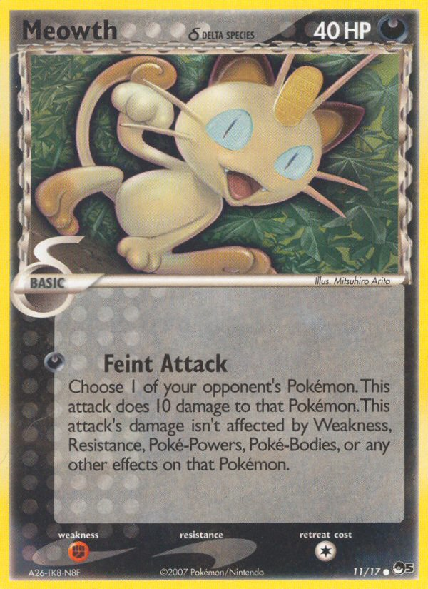 Meowth (11/17) (Delta Species) [POP Series 5] | Gear Gaming Bentonville