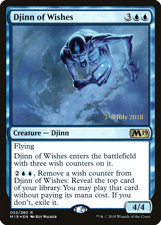 Djinn of Wishes  [Core Set 2019 Prerelease Promos] | Gear Gaming Bentonville