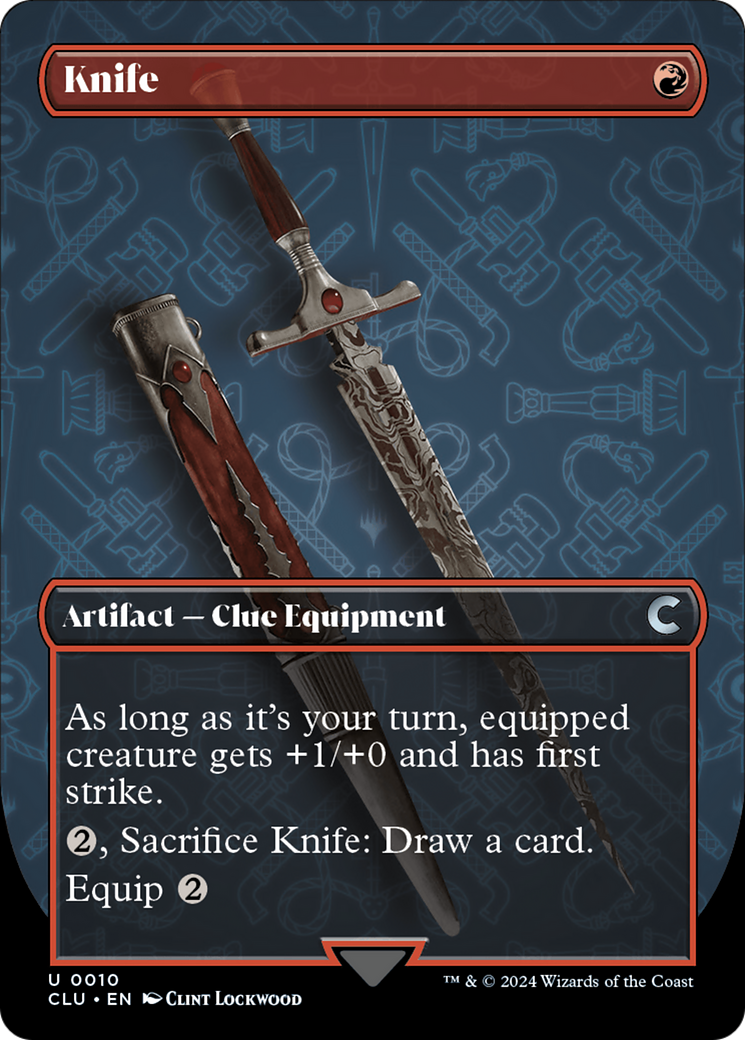 Knife (Borderless) [Ravnica: Clue Edition] | Gear Gaming Bentonville