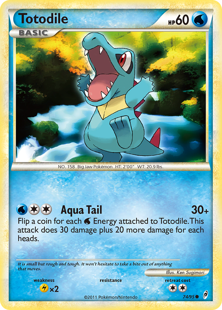 Totodile (74/95) [HeartGold & SoulSilver: Call of Legends] | Gear Gaming Bentonville