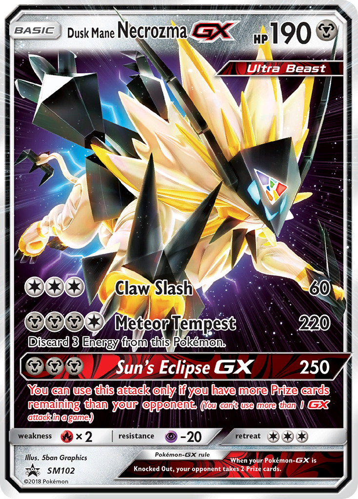 Dusk Mane Necrozma GX (SM102) [Sun & Moon: Black Star Promos] | Gear Gaming Bentonville