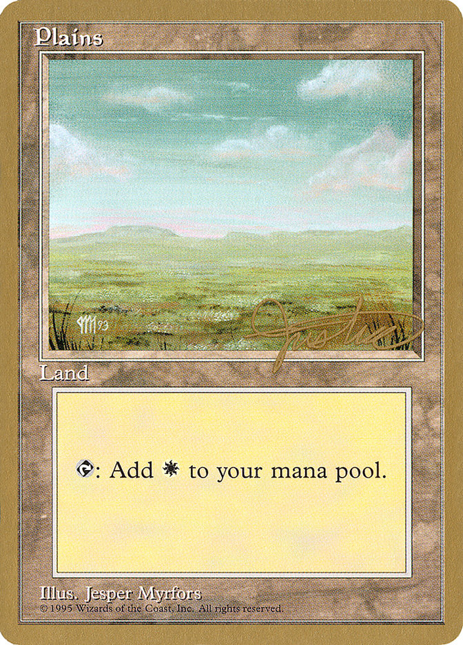 Plains (mj364) (Mark Justice) [Pro Tour Collector Set] | Gear Gaming Bentonville