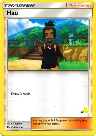 Hau (120/149) (Pikachu Stamp #42) [Battle Academy 2020] | Gear Gaming Bentonville