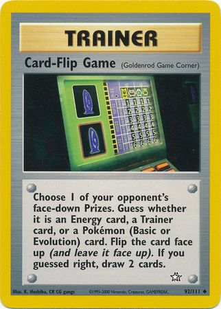 Card-Flip Game (92/111) [Neo Genesis Unlimited] | Gear Gaming Bentonville