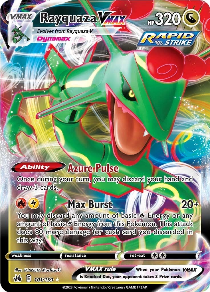 Rayquaza VMAX (101/159) (101) [Sword & Shield: Crown Zenith] | Gear Gaming Bentonville