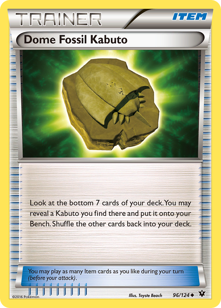 Dome Fossil Kabuto (96/124) [XY: Fates Collide] | Gear Gaming Bentonville